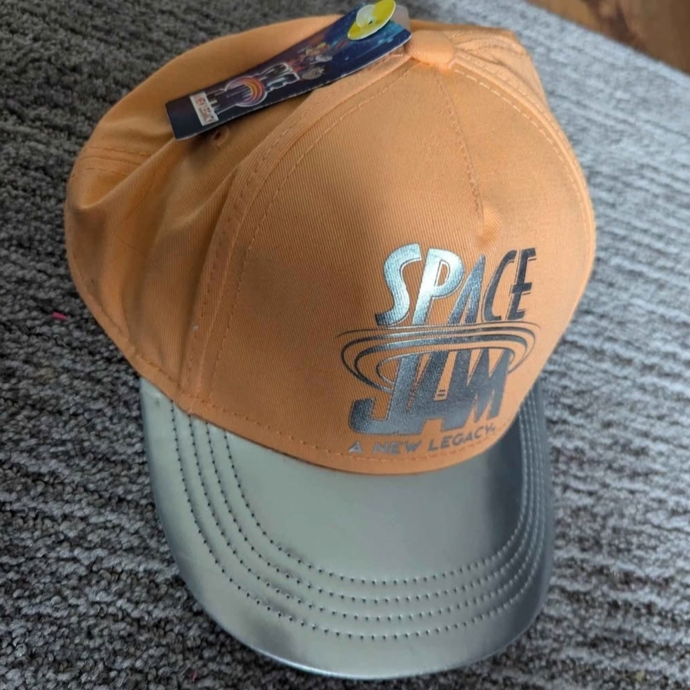 BNWT Space Jam Orange and Silver Hat